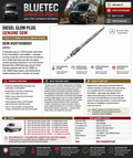 Mercedes Sprinter Diesel Glow Plug – Genuine OEM | VS30 2.1L OM651 & 2.0L OM654 Diesel | #0011598001 (2019+)