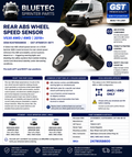 Mercedes Sprinter Rear ABS Wheel Speed Sensor – GST | VS30 AWD / 4WD | #2479058600 (2019+)